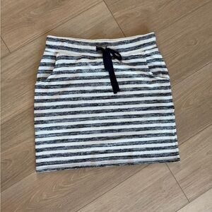 Market & Spruce Striped Knit Mini Skirt - Navy & White